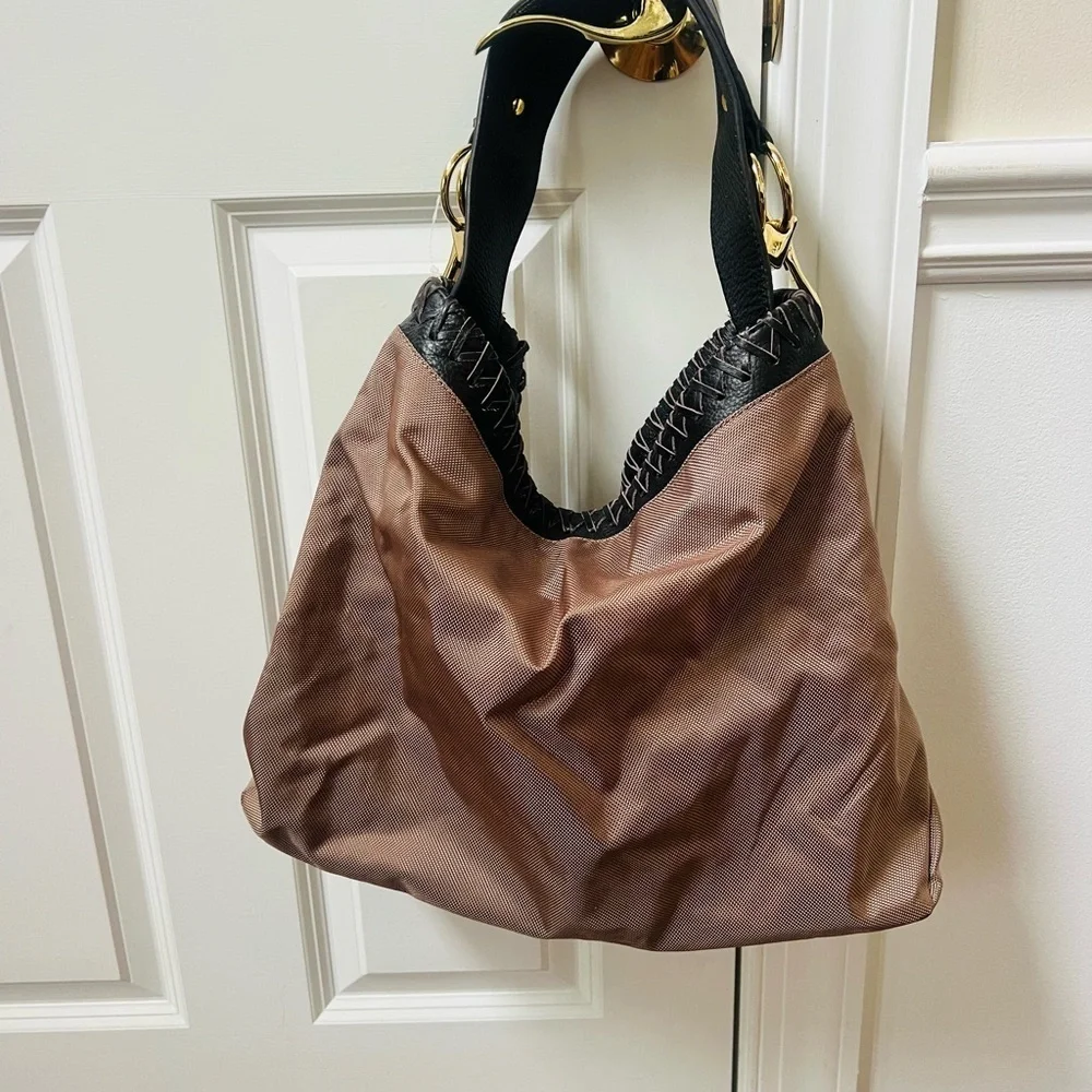 Elegant Brown Hobo Bag Paris75
